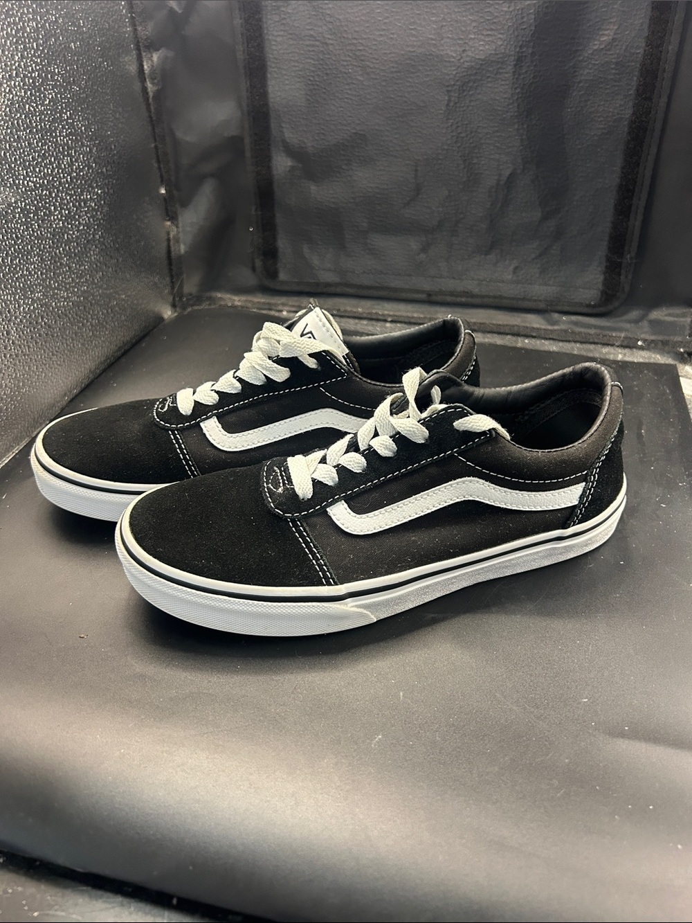 Vans Black & White Old Skool Low-Top Sneakers